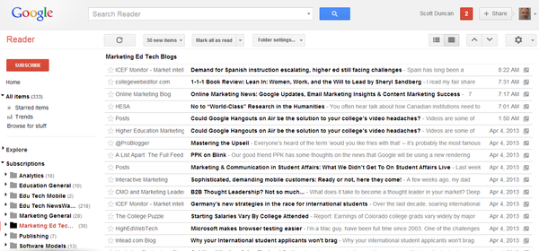 Tools for the Google Reader diaspora