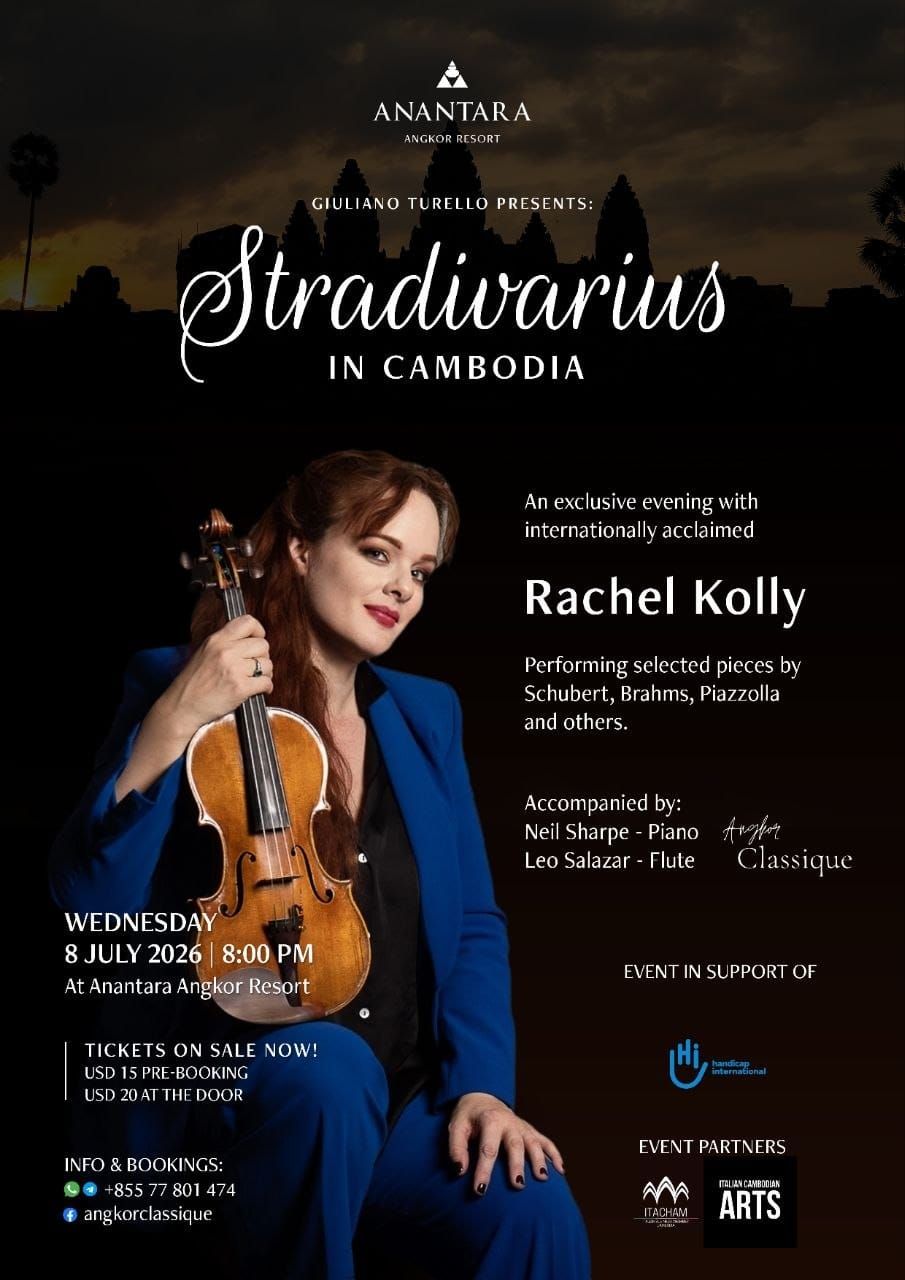 🎻 A Night of Music & Solidarity: Rachel Kolly Live in Siem Reap