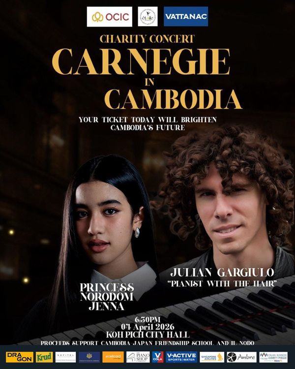 Italian-American Pianist Julian Gargiulo to perform in Phnom Penh