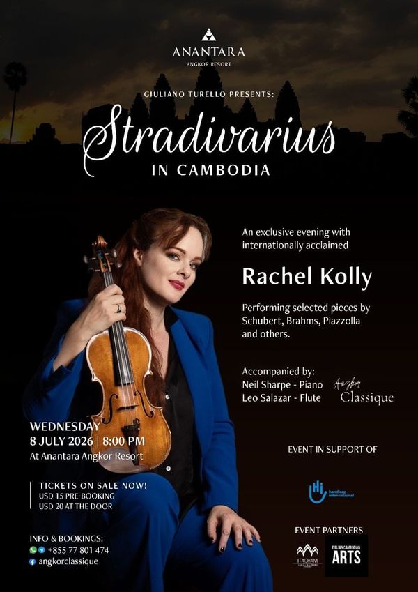 🎻 A Night of Music & Solidarity: Rachel Kolly Live in Siem Reap