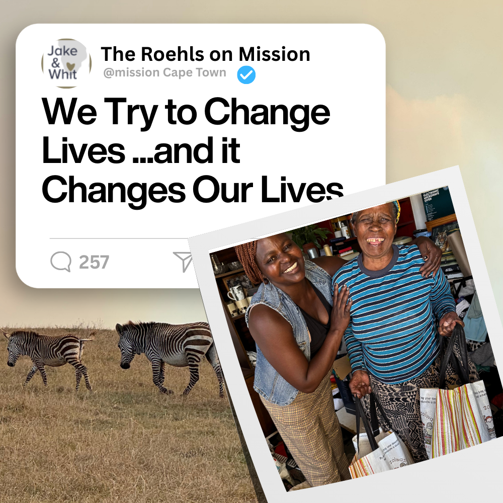 We try to change lives and it changes our lives