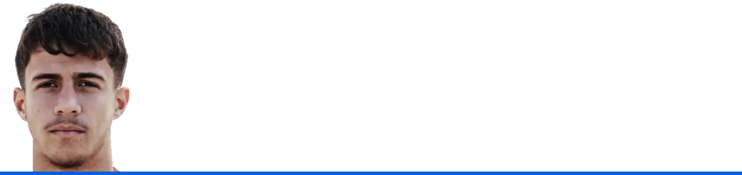 A banner image featuring a cutout profile photo of Olympiacos' Charalampos Kostoulas