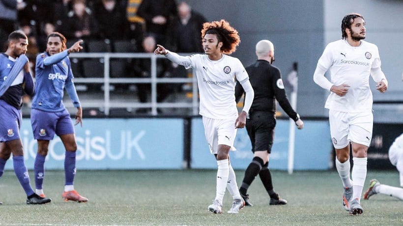 A photo of Marcus Sablier pointing