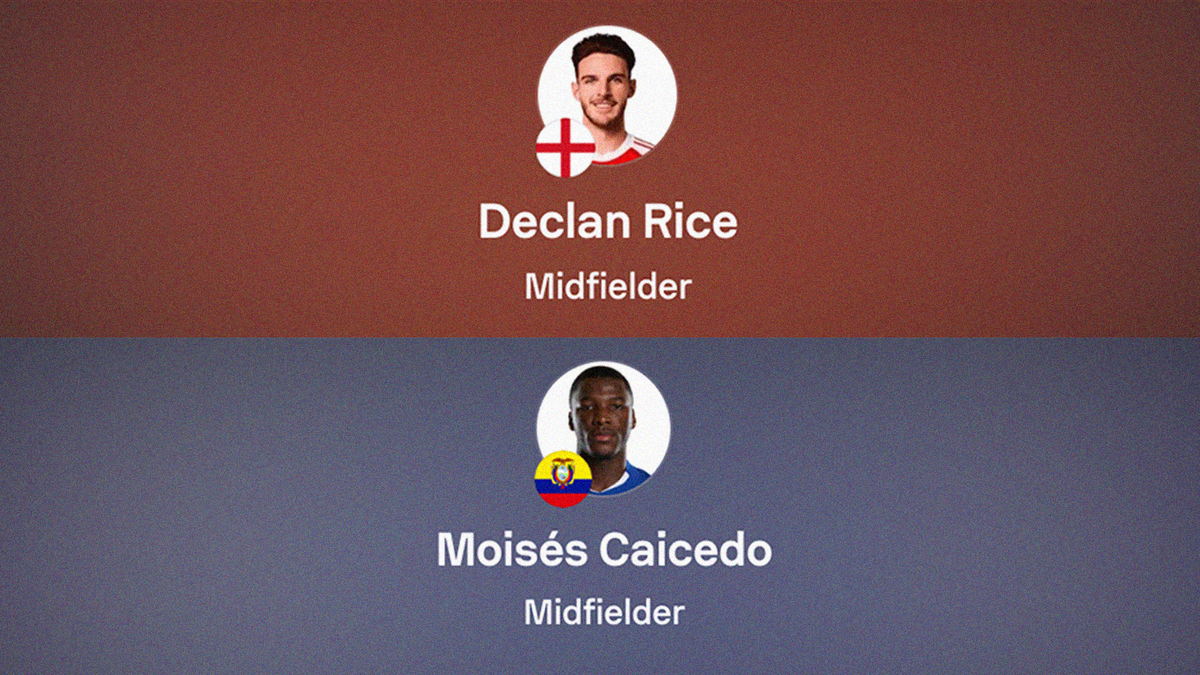 Declan Rice v Moisés Caicedo