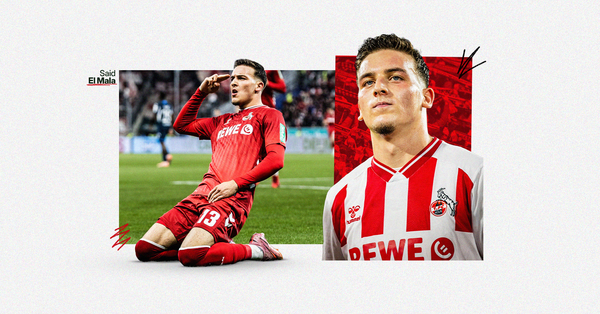 Graphic featuring 1. FC Koln winger Said El Mal