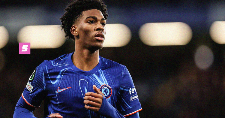 Josh Acheampong playing for Chelsea