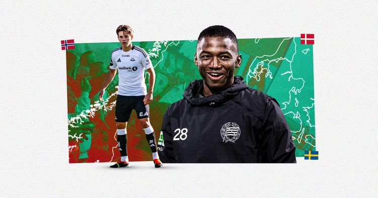 Graphic featuring Sverre Nypan and Bazoumana Touré c