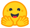the hugging face emoji