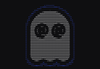 a promotional image for Ghostty, a new terminal emulator, made of ASCII text in the shape of a ghost.