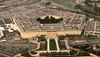 An aerial view of the Pentagon, the headquarters building for the U.S. Department of Defense