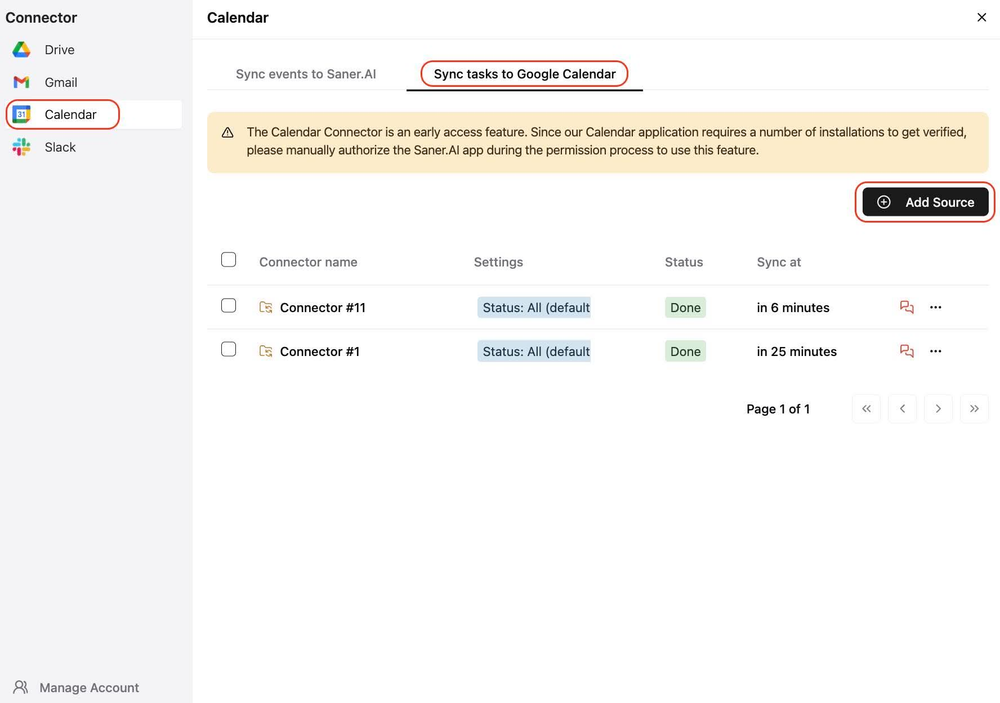 Sync tasks to Google Calendar