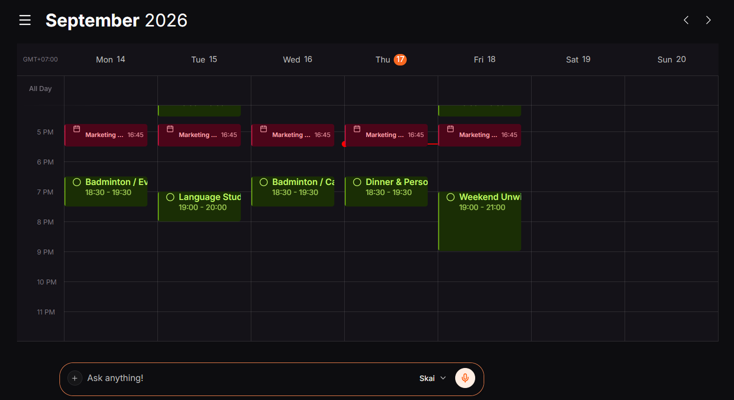 Voice-to-calendar Saner.AI