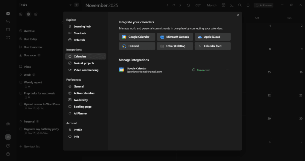 multi-calendar sync
