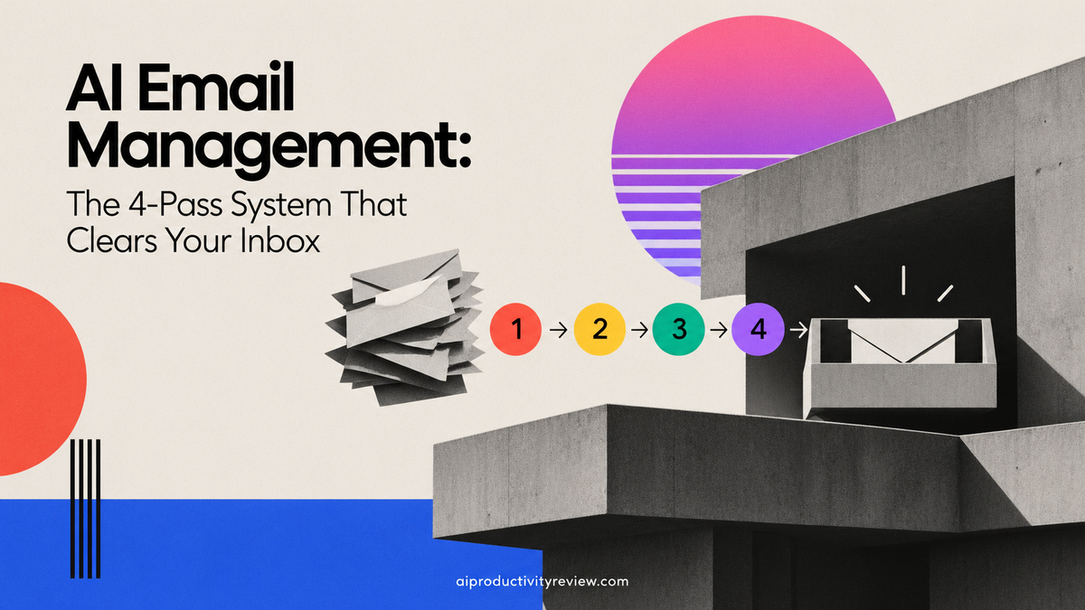 AI Email Management: The 4-Pass System That Clears Your Inbox