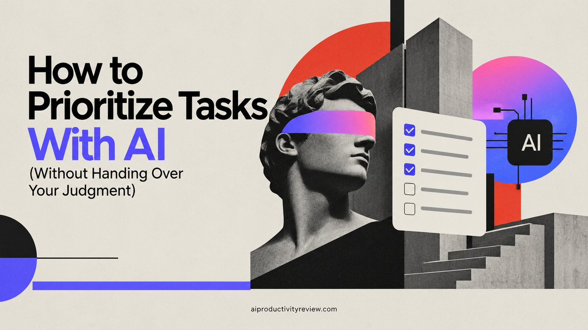 How to Prioritize Tasks With AI (Without Handing Over Your Judgment)