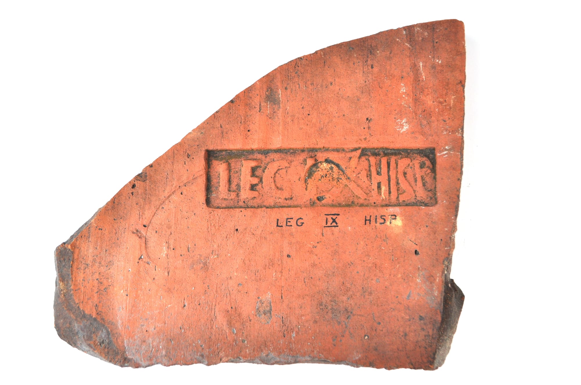 Roman tegula with Legio IX Hispana stamp