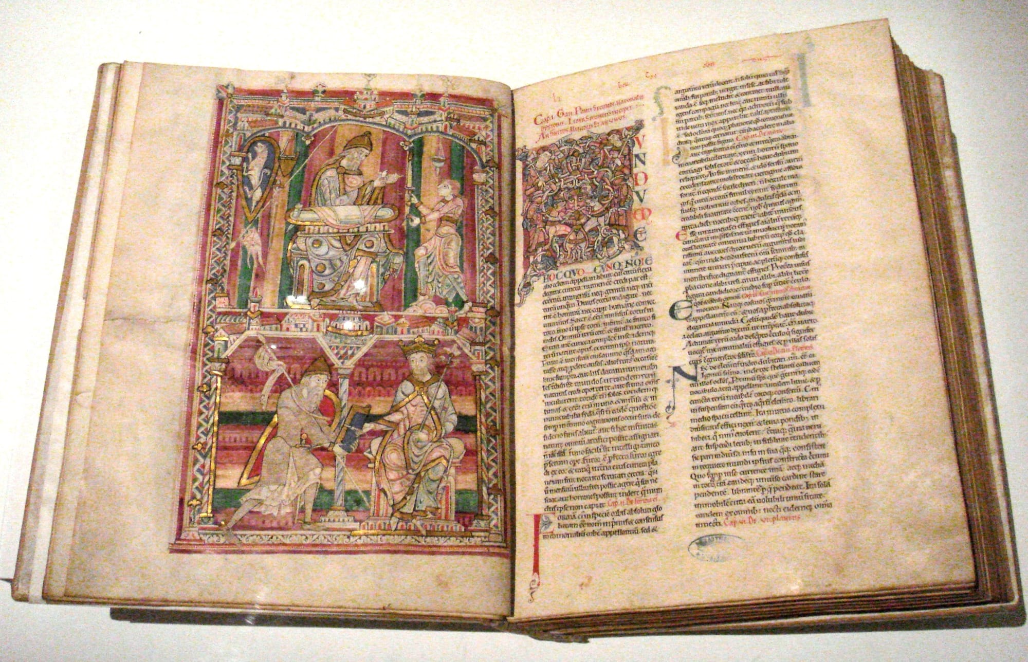 The Natural History of Pliny in a mid-12th-century manuscript from the Abbaye de Saint Vincent, Le Mans, France.