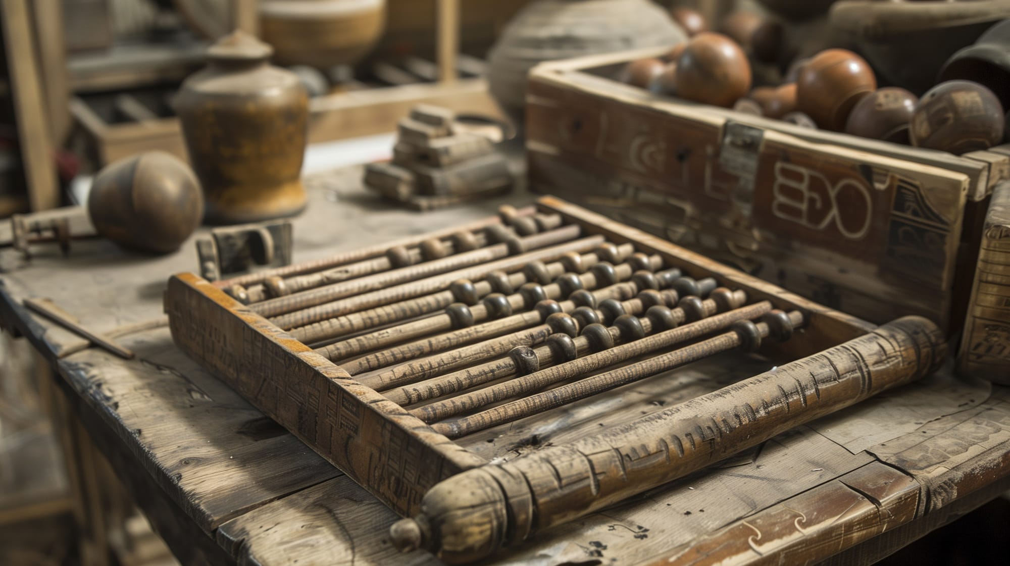 Classic ancient Roman abacus