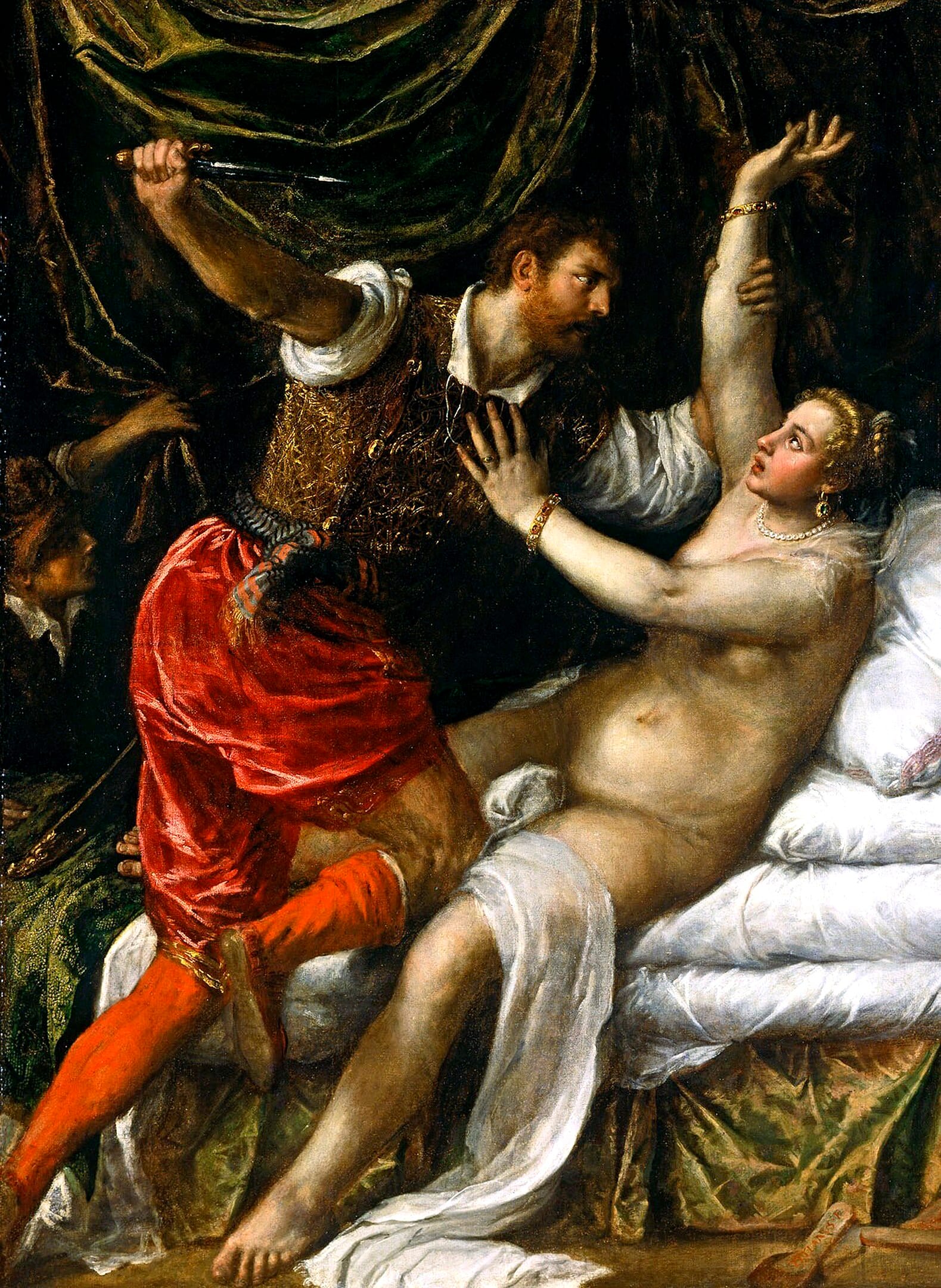 Titian's Tarquin and Lucretia (1571), a depiction of Lucretia's rape by Sextus Tarquinius