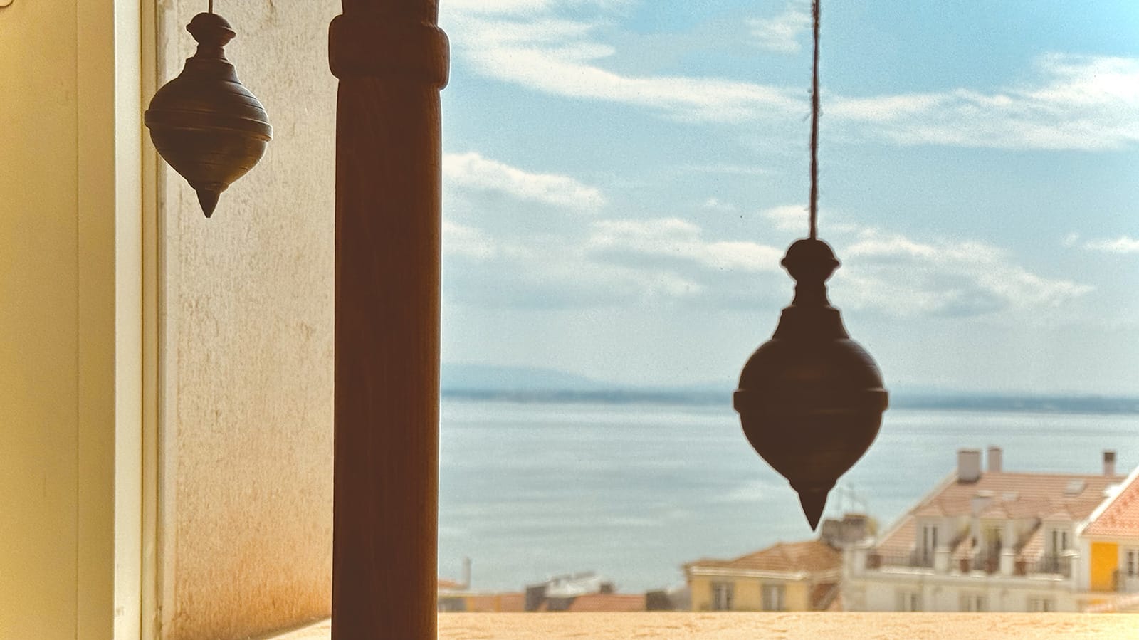 A closeup photo of a groma's model, in the Roman Theatre Museum in Lisbon