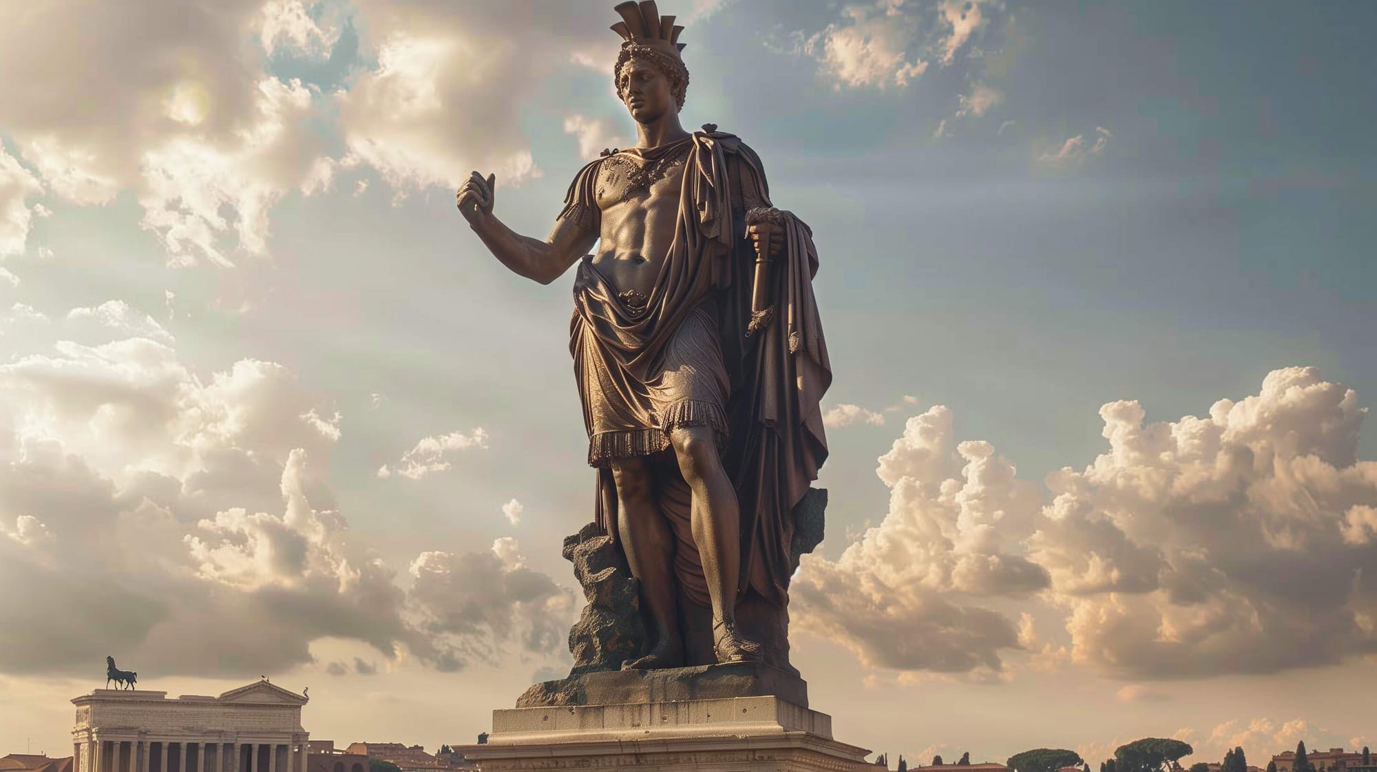 A depiction of how Nero’s Colossus might have looked like