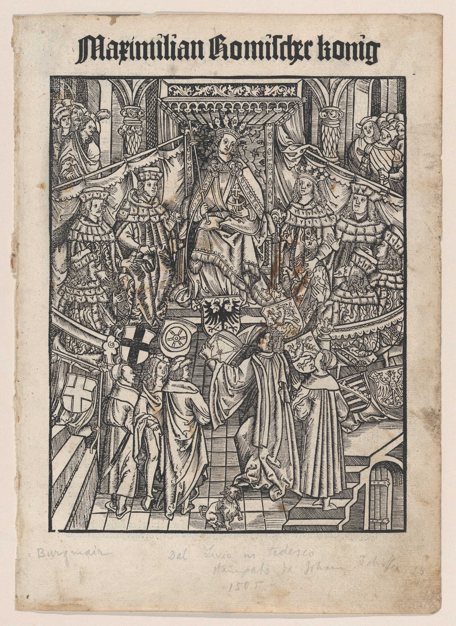 Livy’s celebrity status illustrated; The Emperor Maximilian Receiving Livy's Roman History from the Translators.