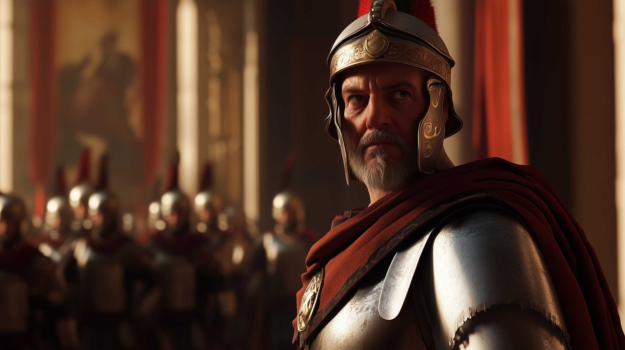 A possible representation of the commander of the Praetorian Guard, Casperius Aelianus