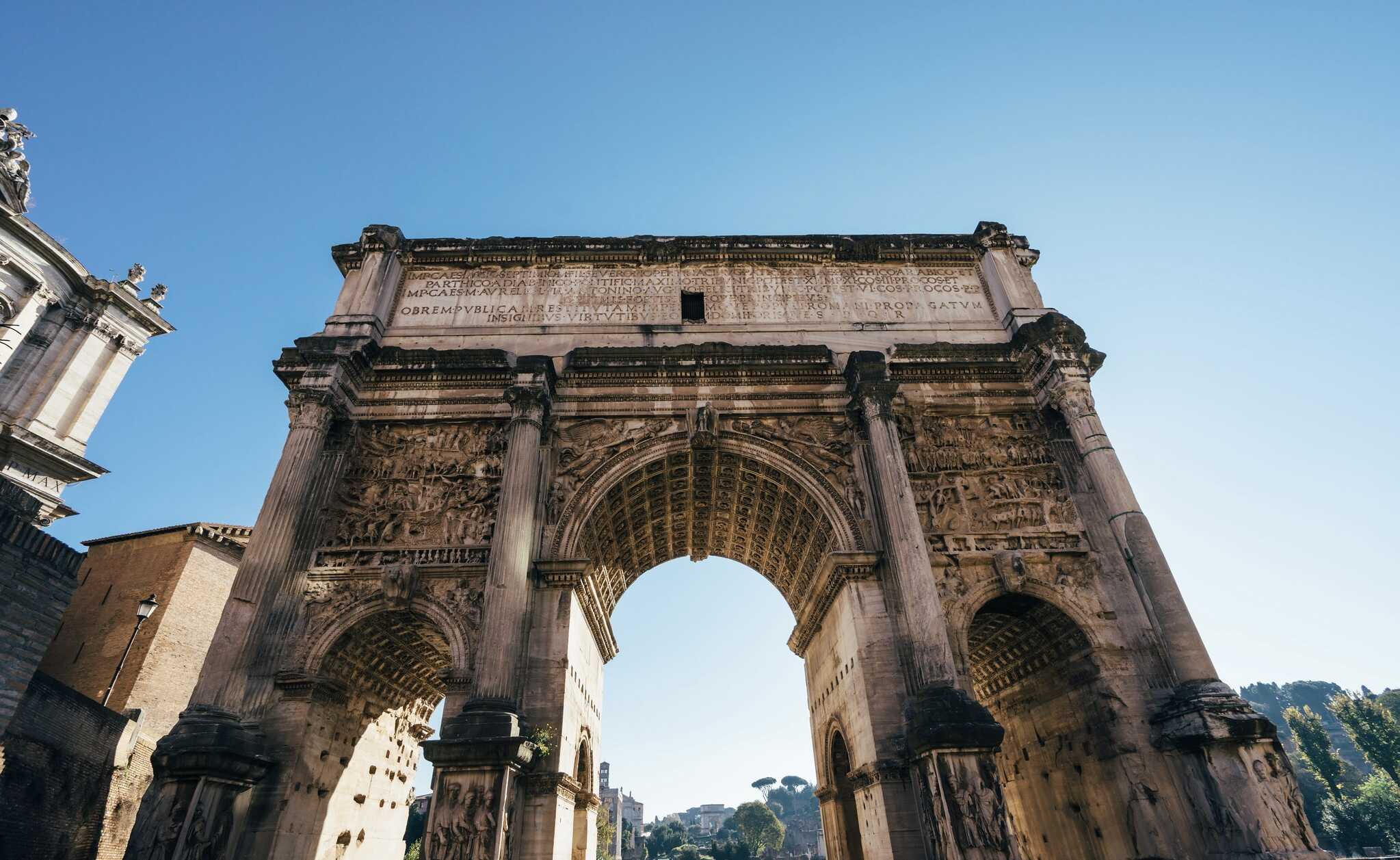 Arch of Septimius Severus, in Rome