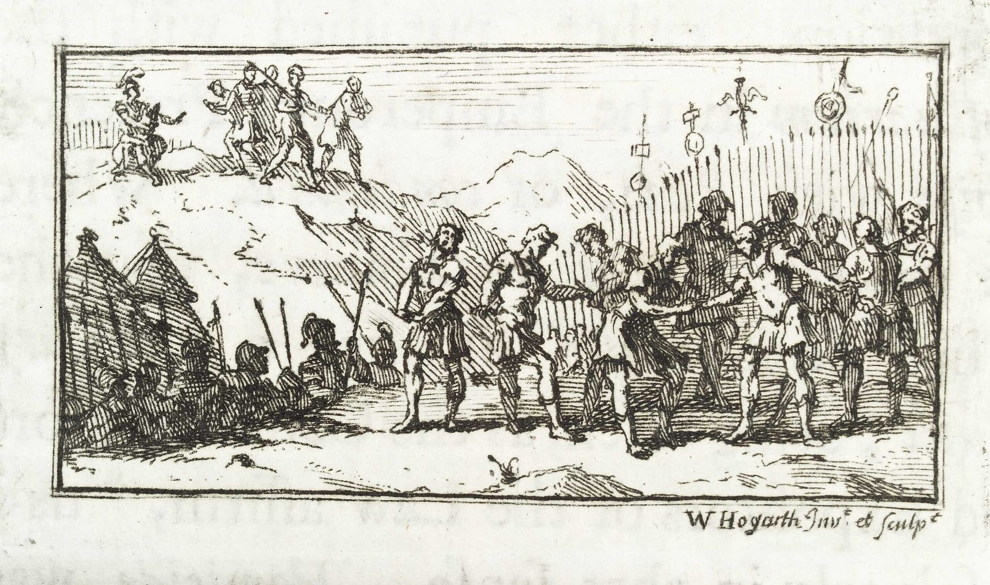 Example of Decimation, a Roman military punishment where every tenth man sufferes death