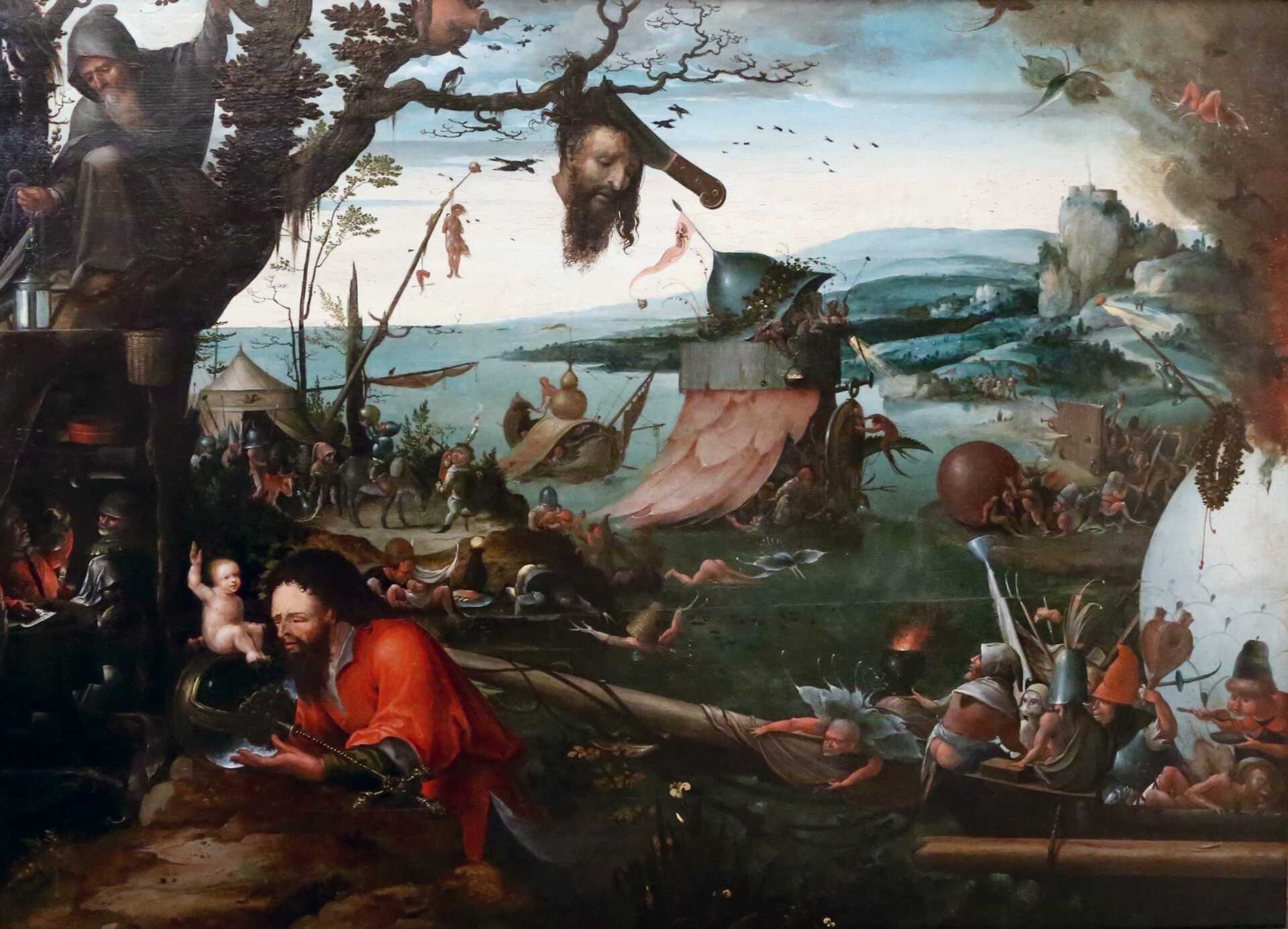 Van Mandijn captivating landscape with the Legend of Saint Christopher