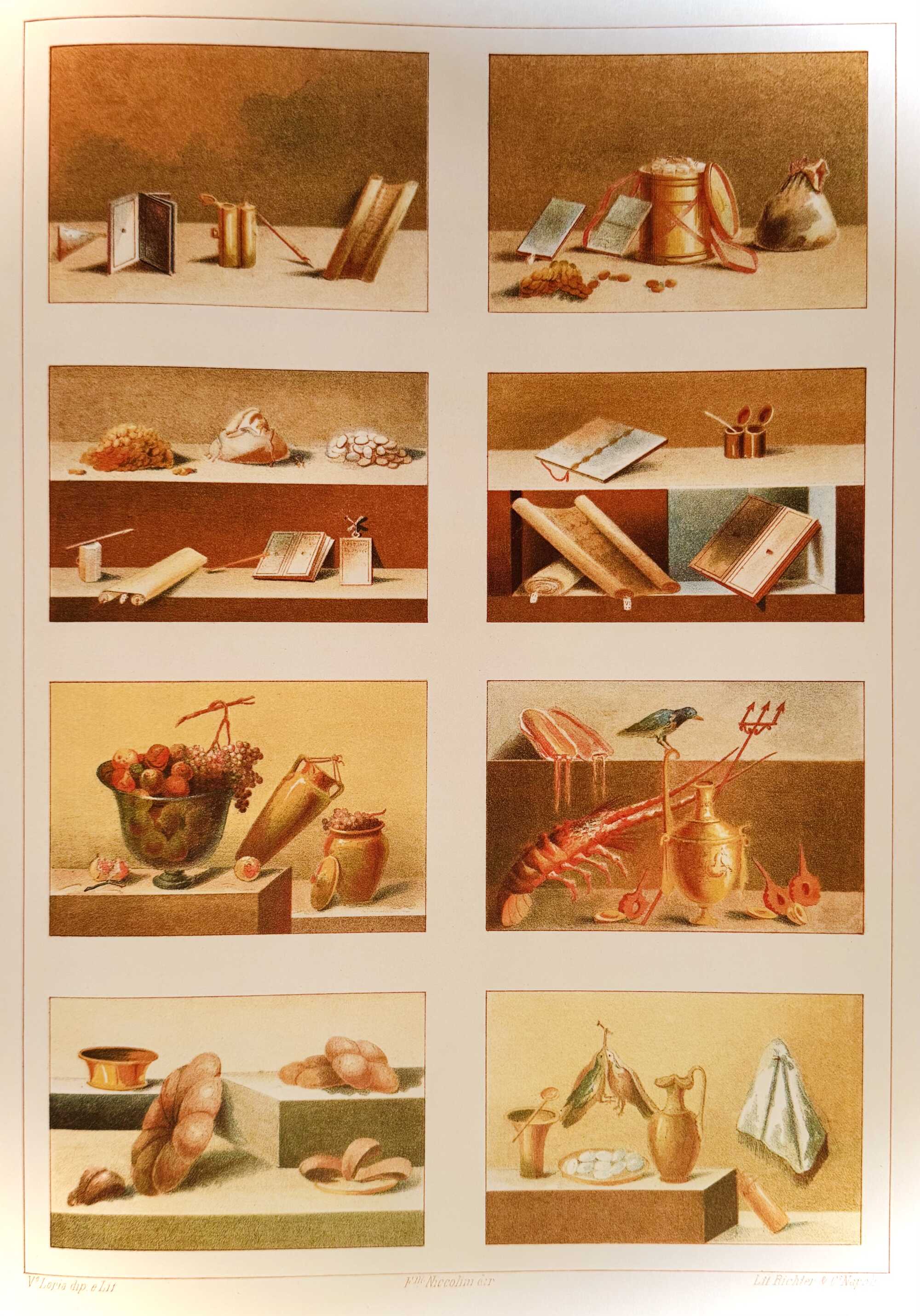 Various still lifes from Pompei