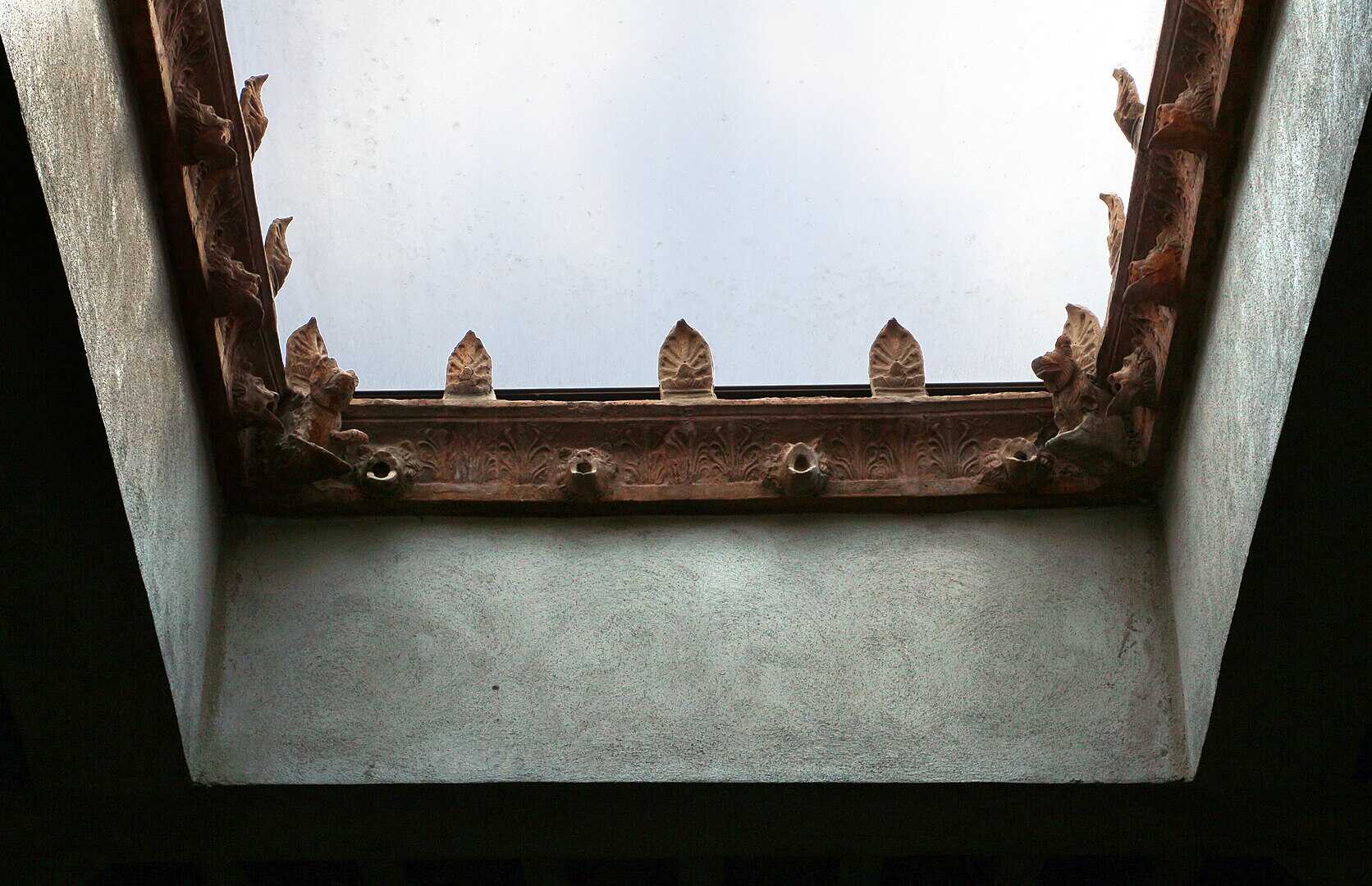 Waterspouts and antefixes of the compluvium, House of Publius Servilius Casca Longus.