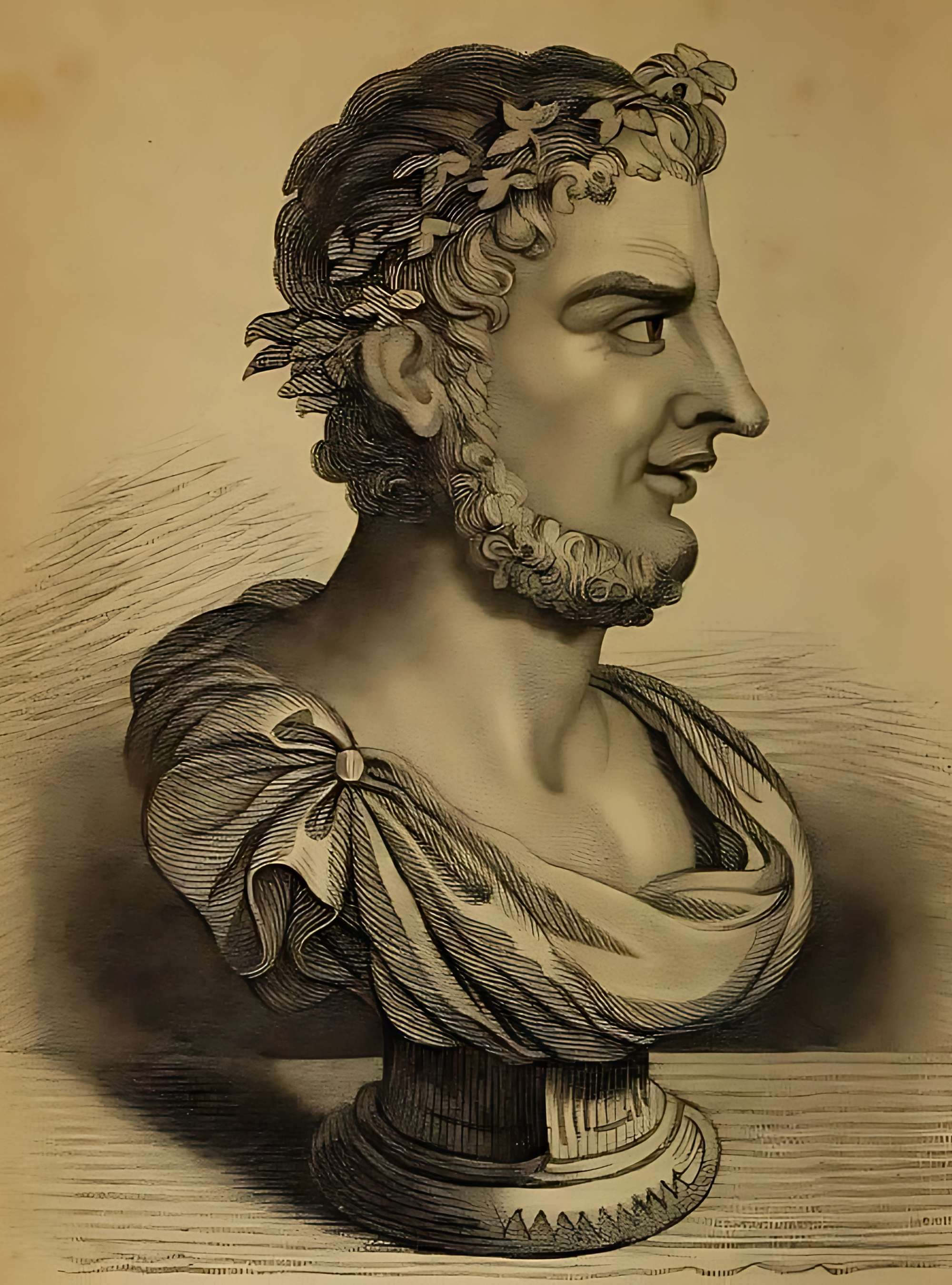 A fictitious portrait of Juvenal from the 19th century, by S. H. Gimber