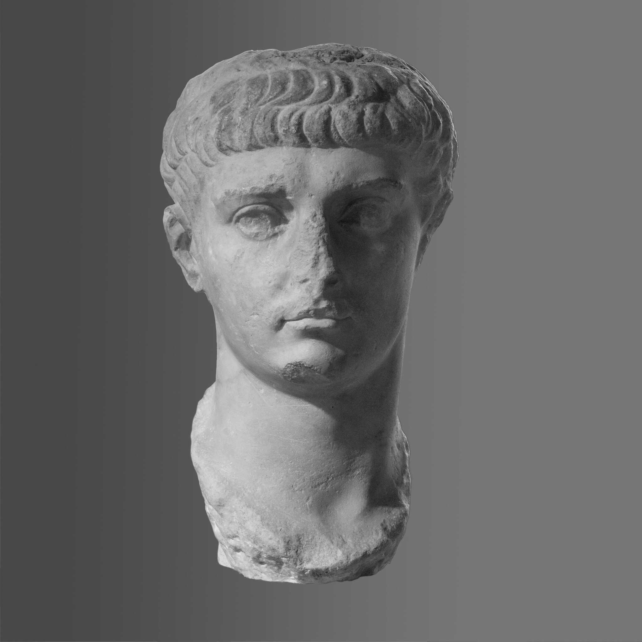 Bust of Emperor Claudius, found in Sant’Antioco Island, Sardinia, displayed in the Cagliari Archaeological Museum