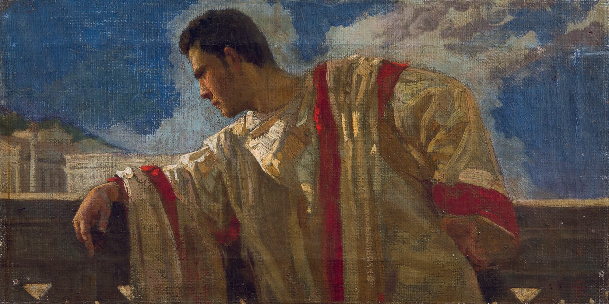 Painting by Federico Faruffini - Catilina