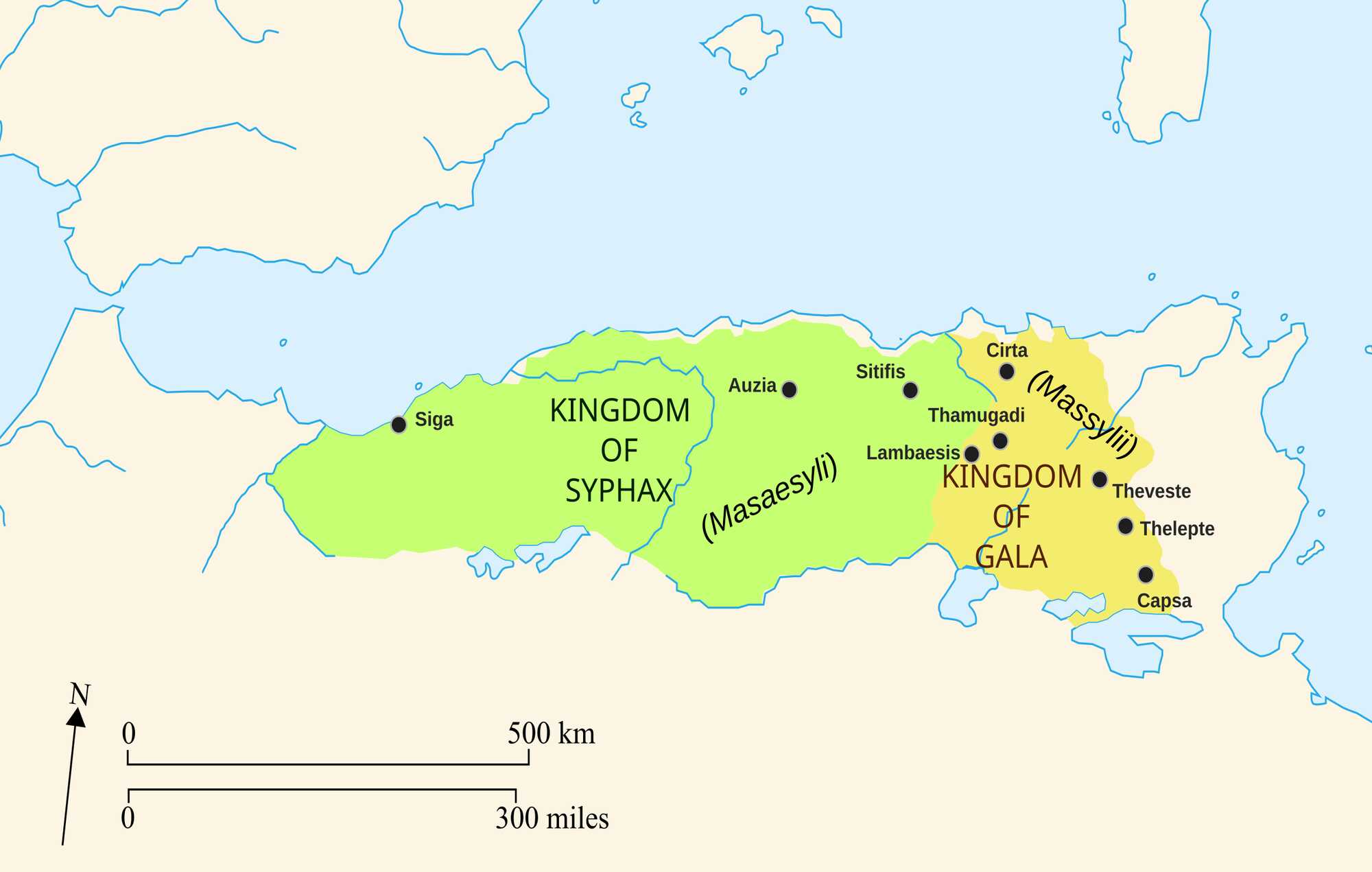 Numidia in 220 BC