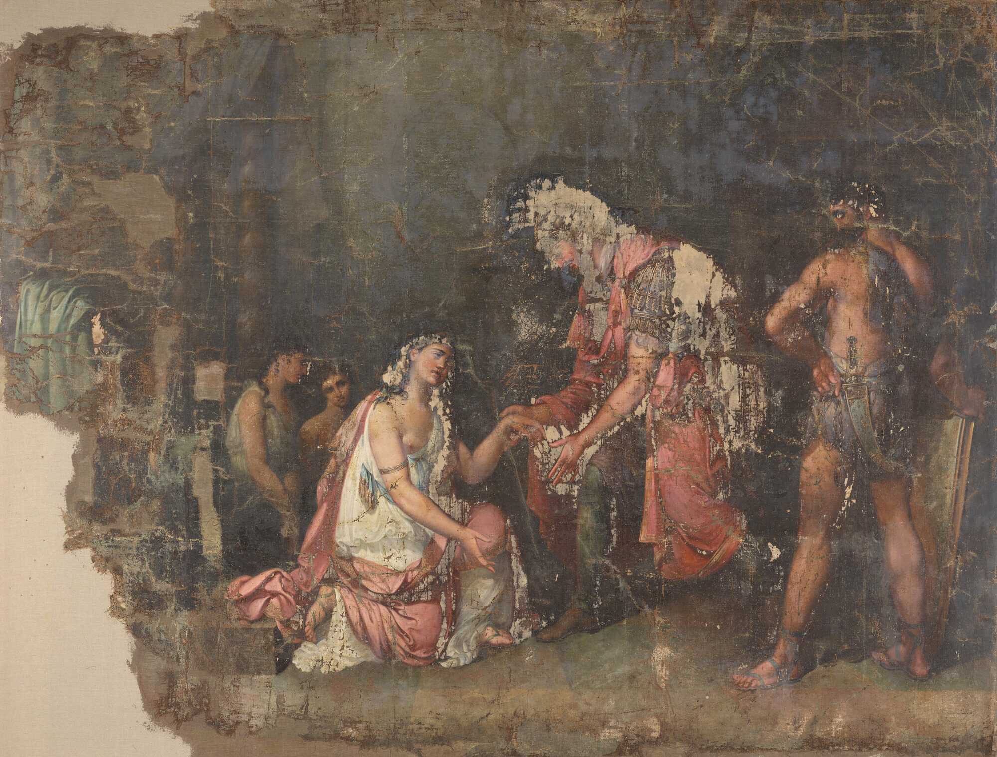 Sophonisba kneels before Masinissa, the king of Numidia, by Benjamin Wolff