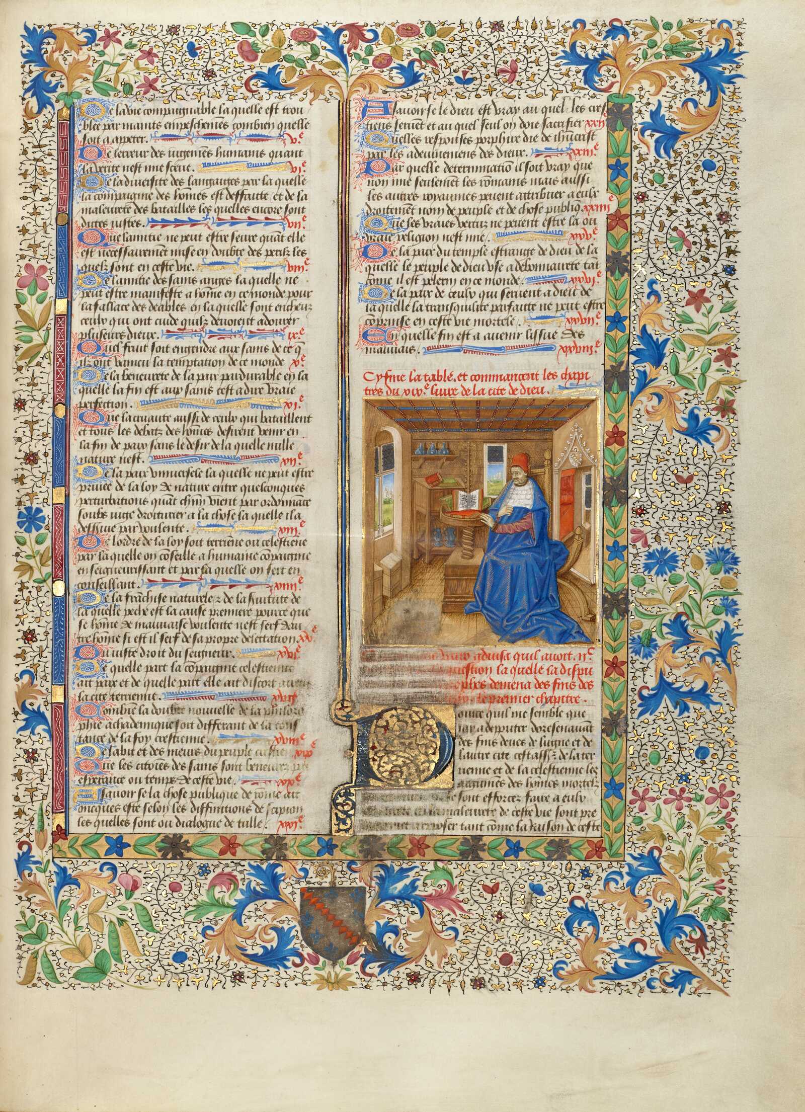 Varro in His Study by Master of the Oxford Hours