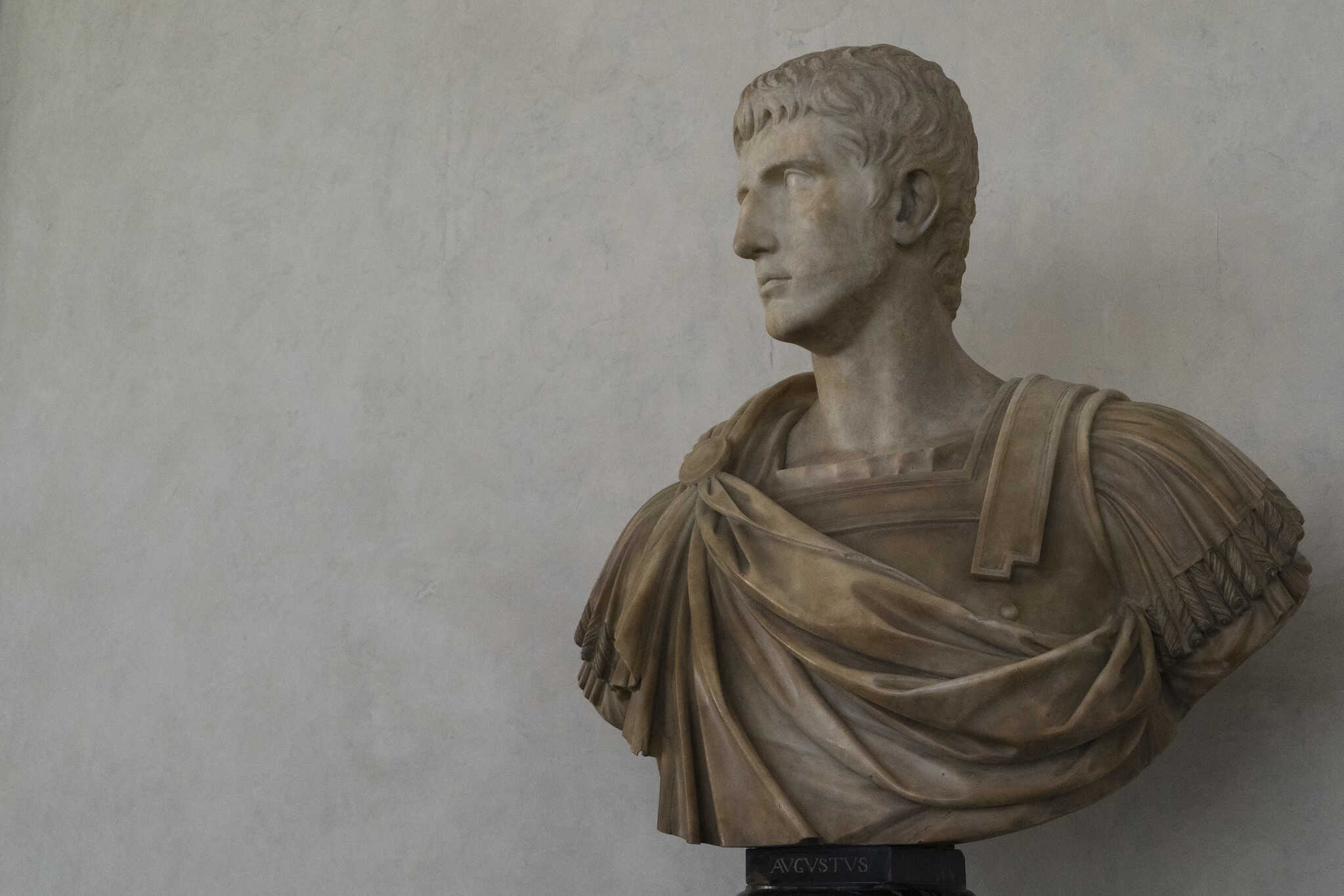 A bust portrait destined for Octavian, but according to modern critics, actually belongs to Gaius Caesar, the beard could be recalling the mourning for the death of his brother Lucius
