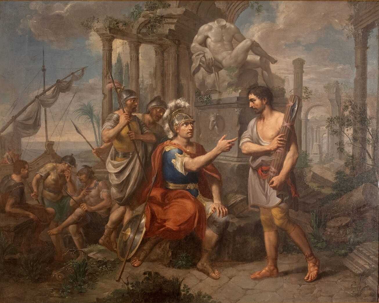 A painting by Rzeszów of Gaius Marius on the ruins of Carthage