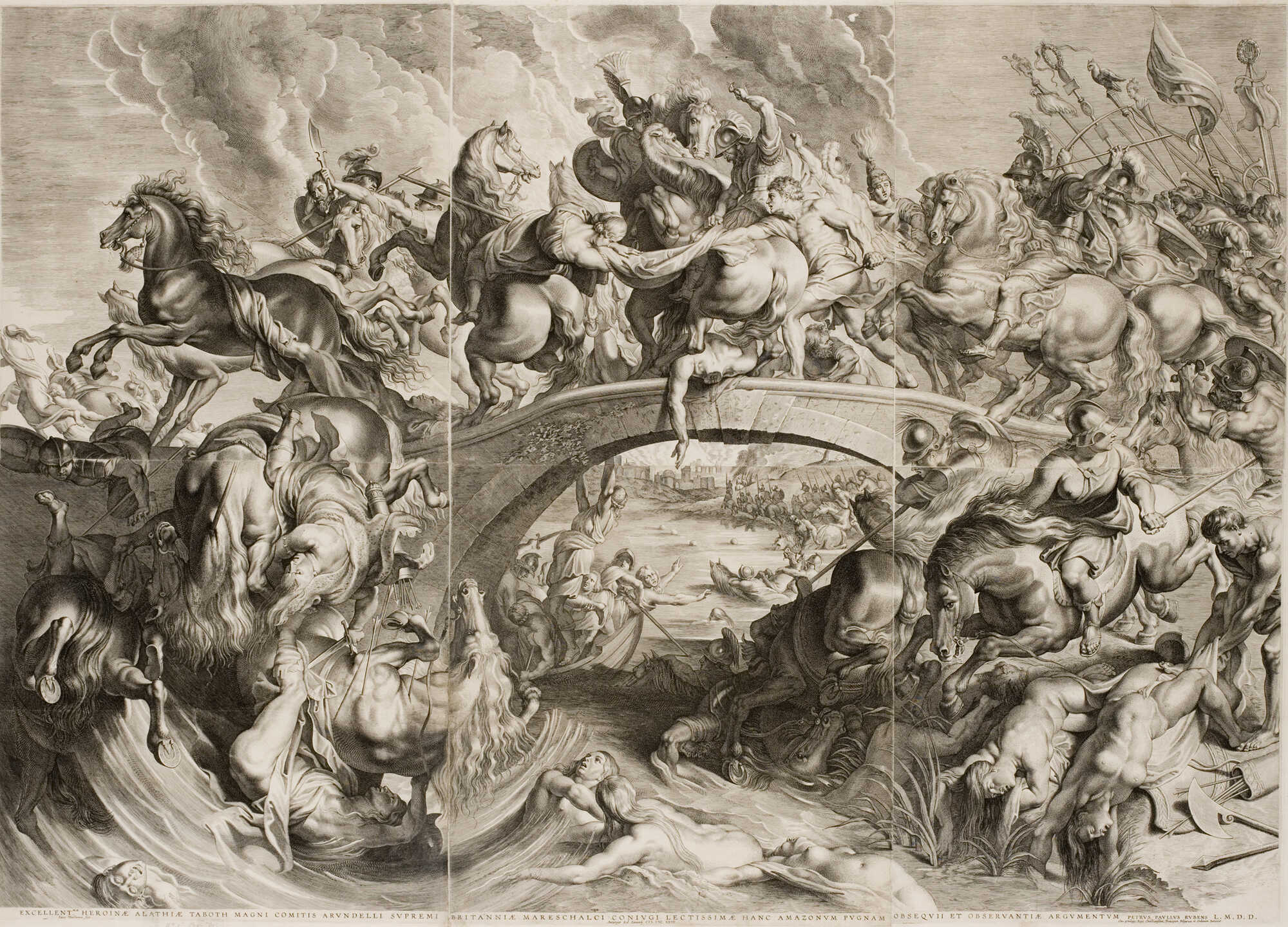 Battle of the Amazons, a painting found in the Finnish National Gallery