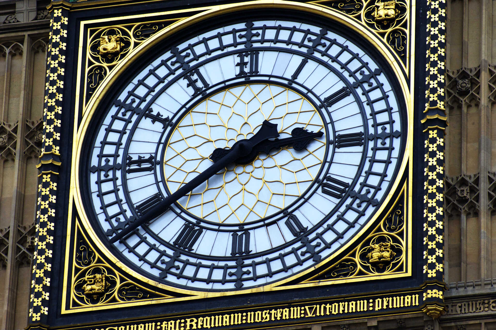 Big Ben Closeup, showing the IV instead of IIII numeral