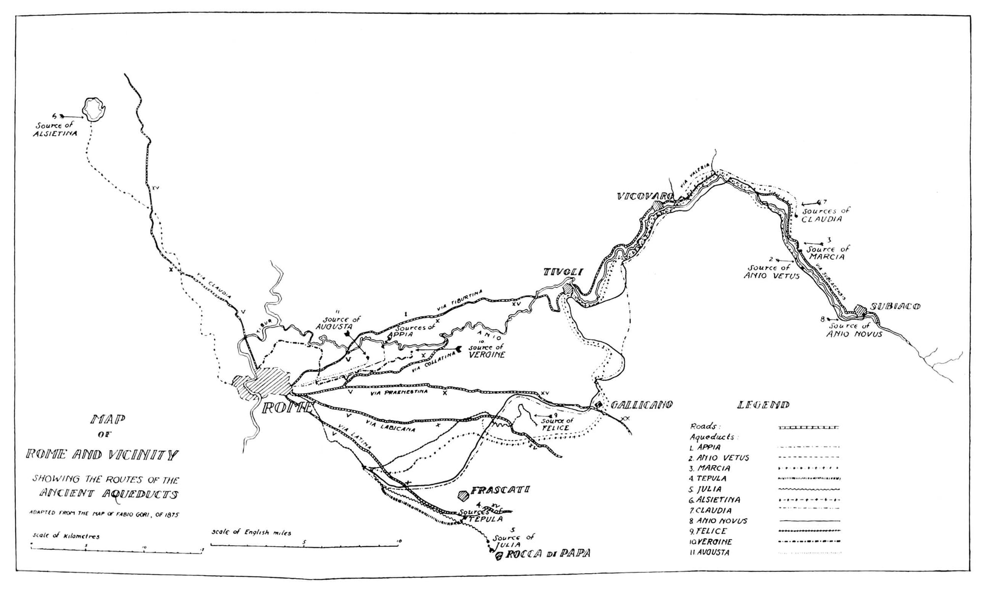 Frontinus’s Map of Aqueducts