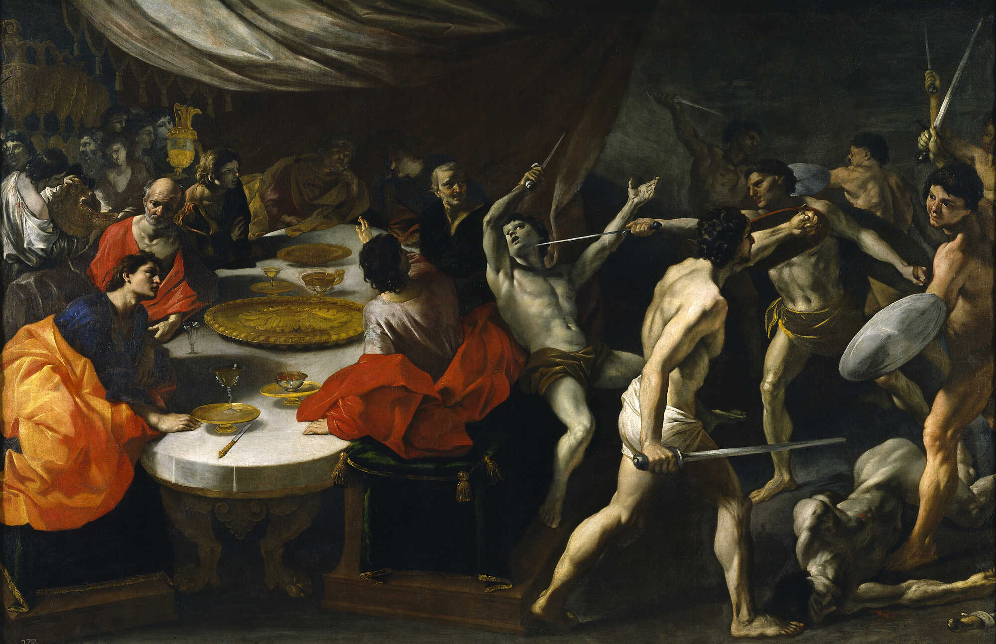 Giovanni Lanfranco’s painting of Gladiators at a Banquet