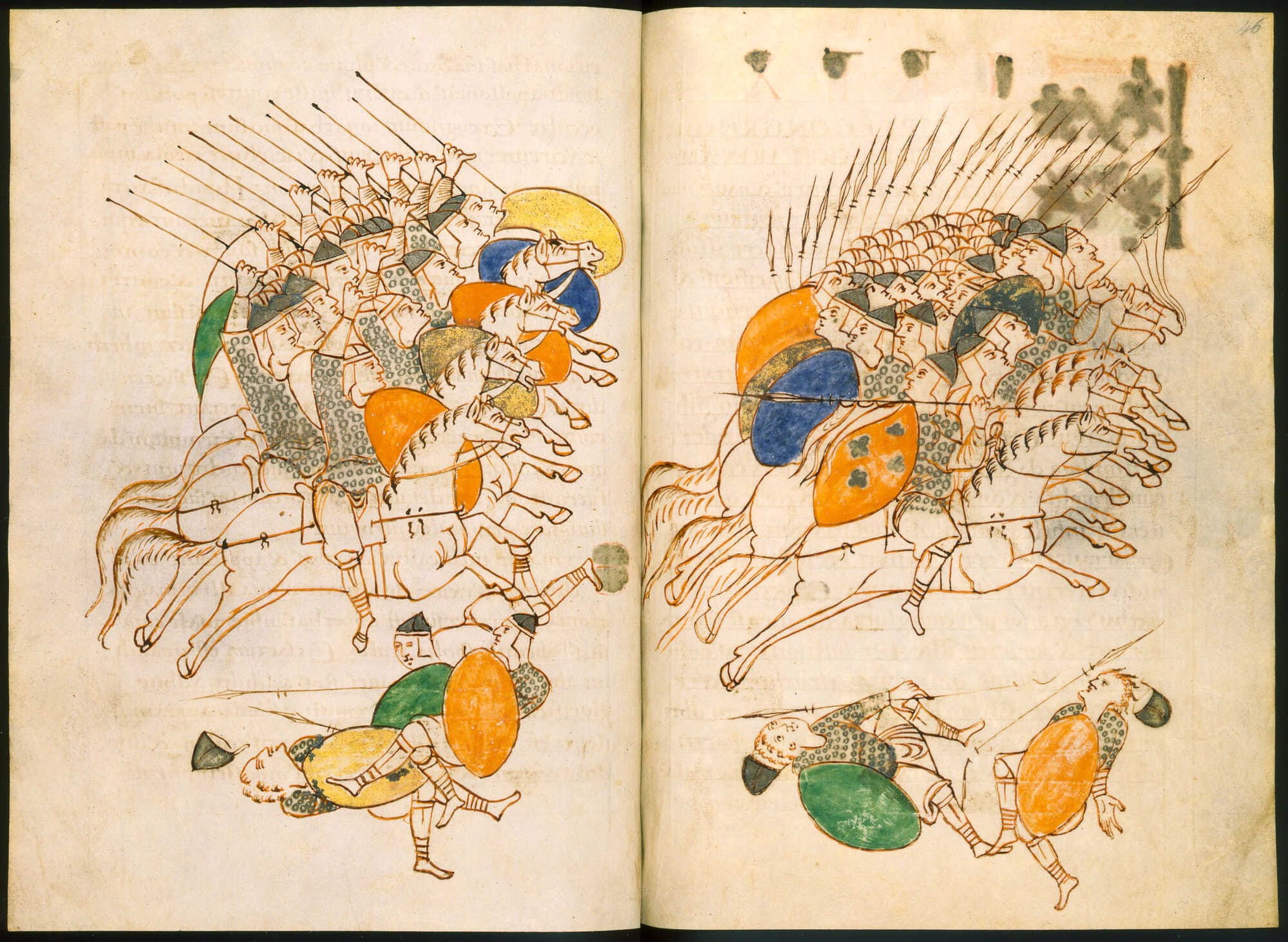 Illuminated manuscript from Sextus Julius Frontinus’s Strategemata