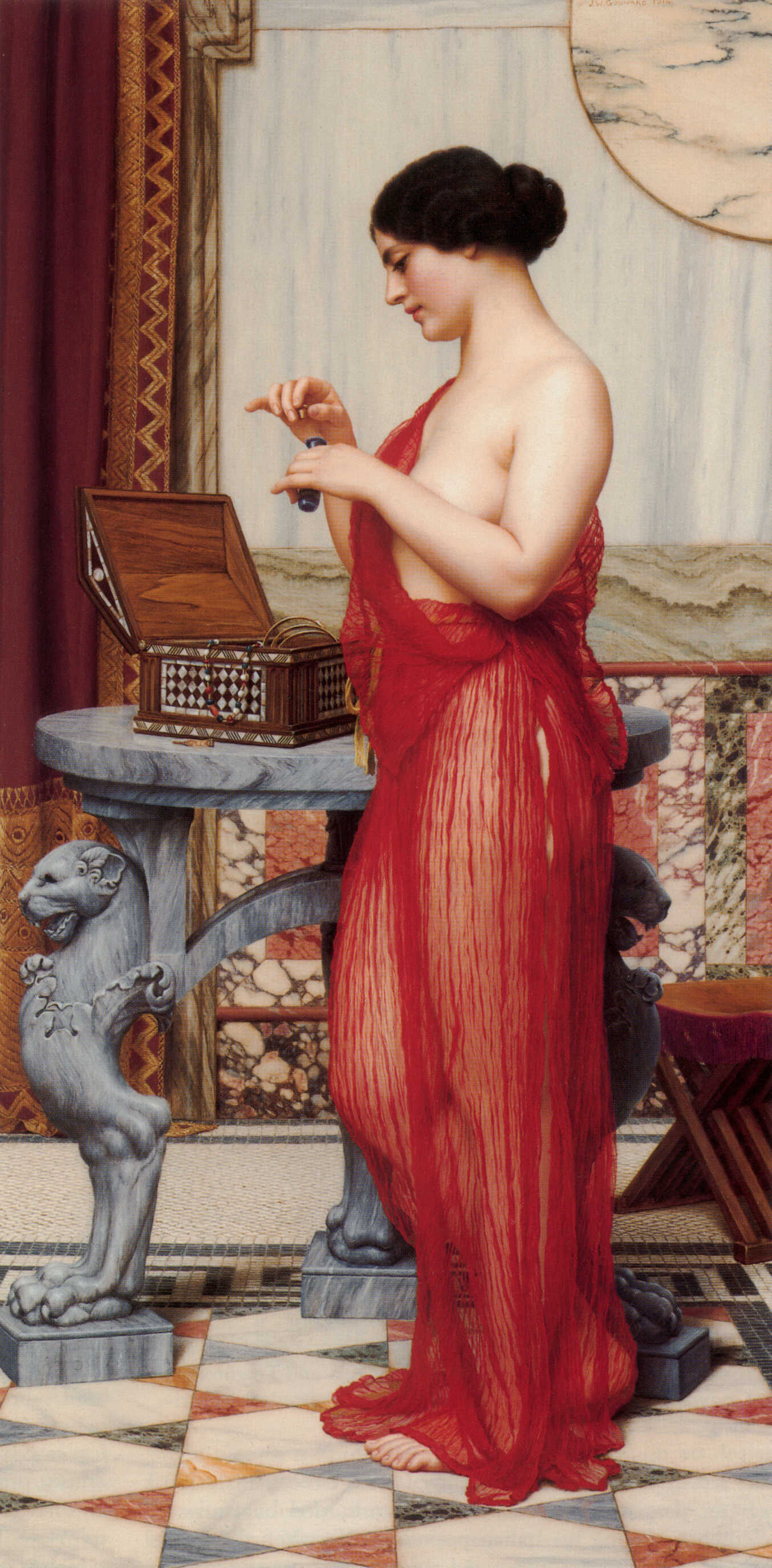 John William Godward’s painting, The New Perfume