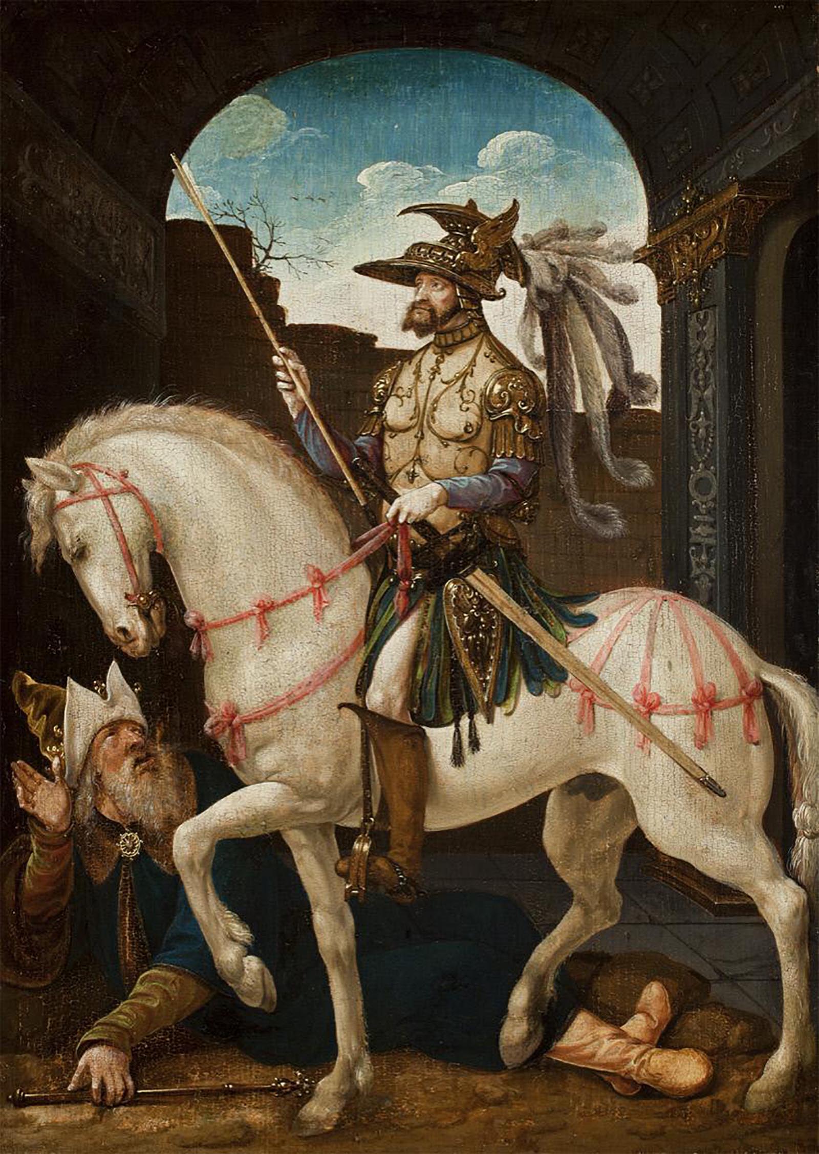 King Shapur of Persia humiliating Emperor Valerian (Portrait of Emperor Charles V)