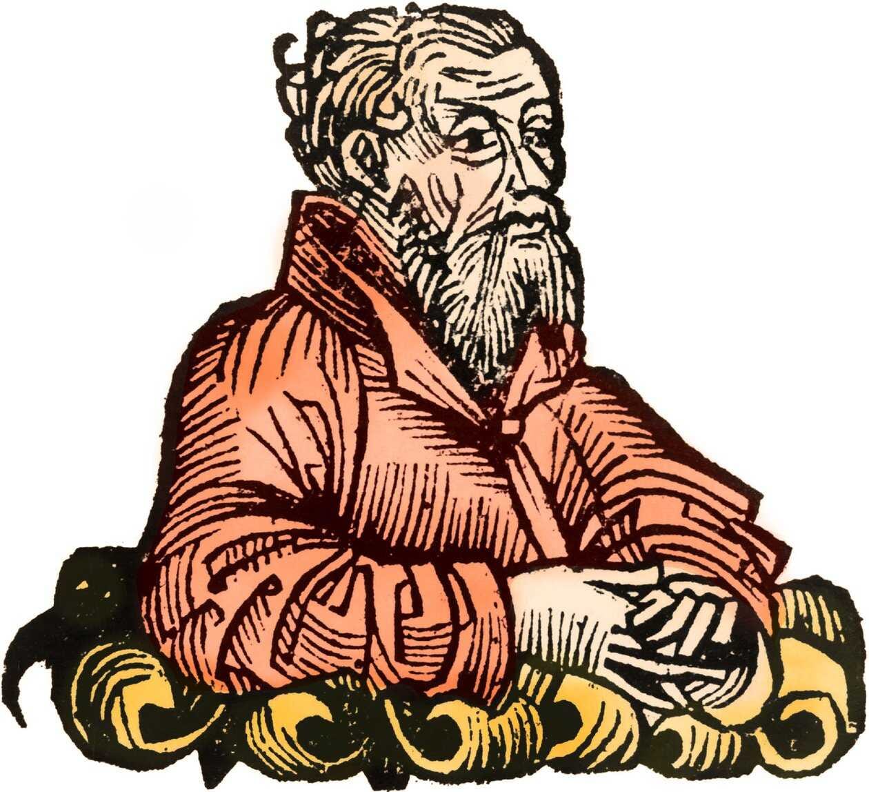 Portrait of Strabo by Hartmann Schedel, 1493