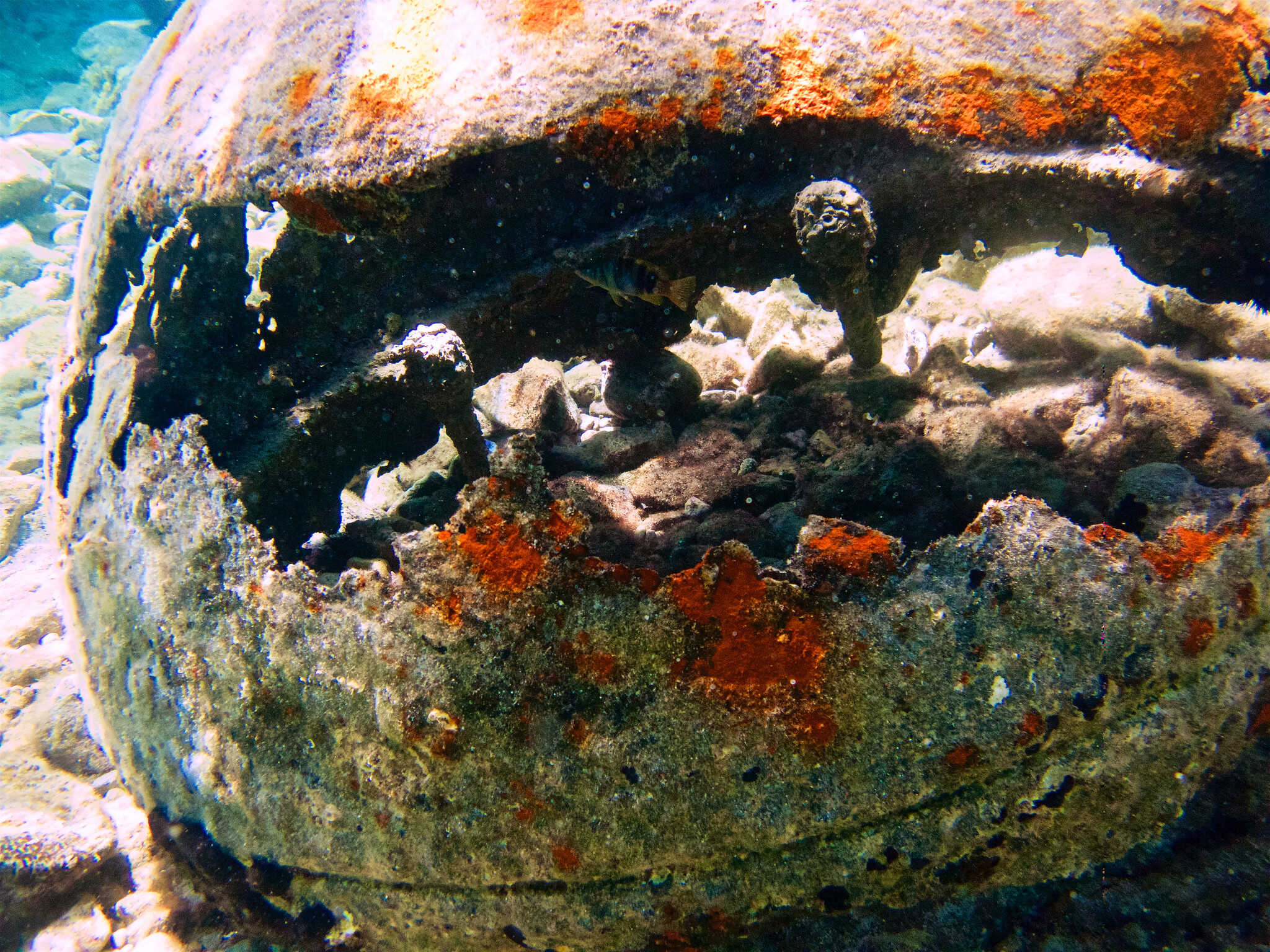 Possible Roman mining debris, found underwater in the seas of Thasos, Greece