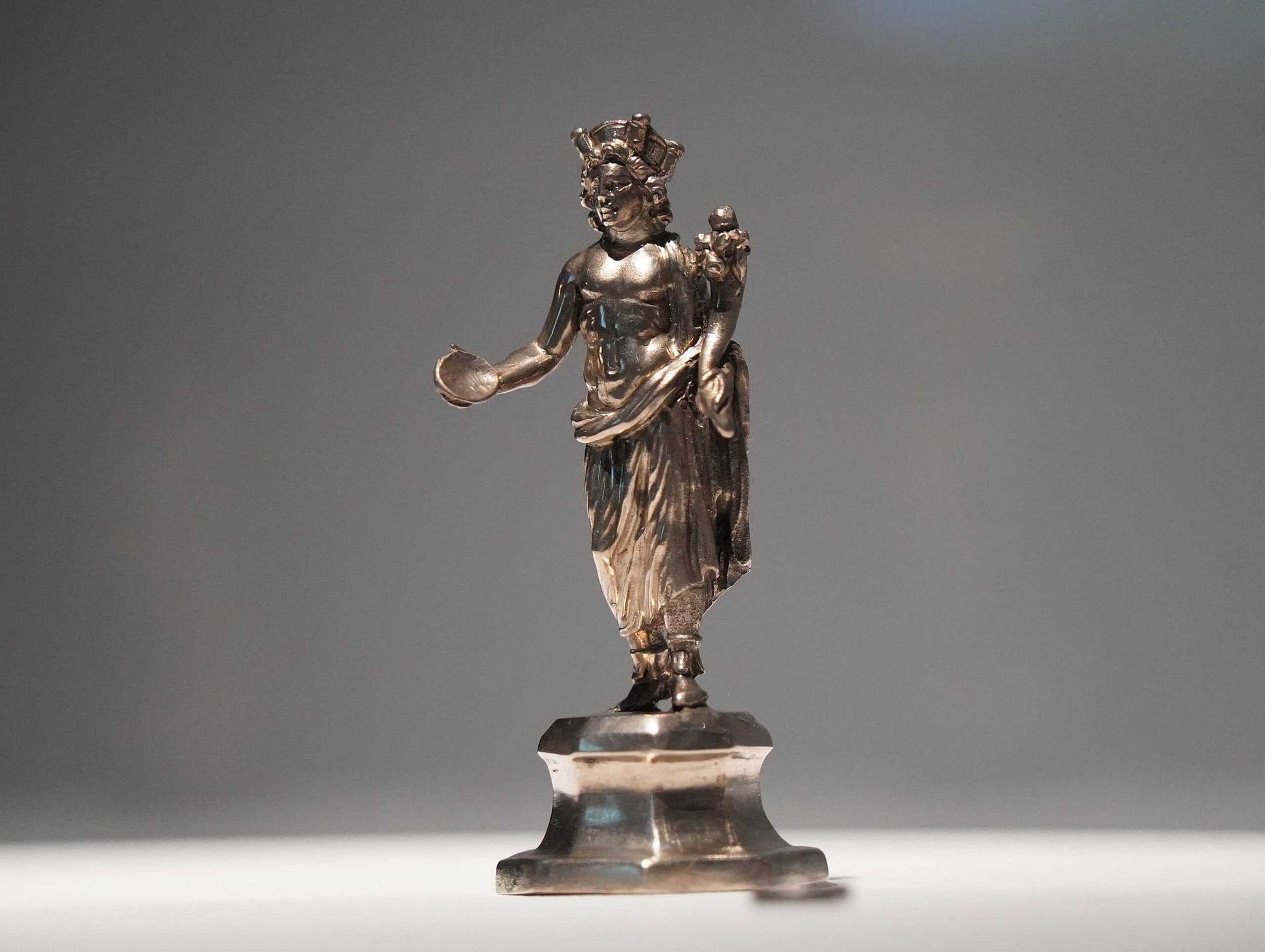Statuette of a protective Roman God (Genius) from the Macon treasure